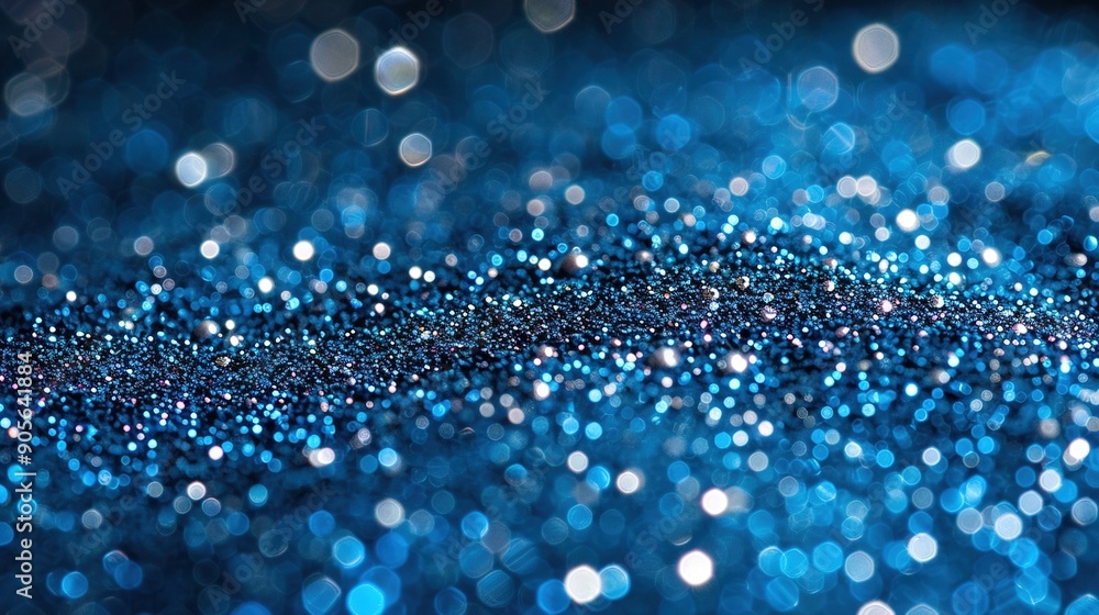 A close-up of a blue background with numerous tiny white and blue dots on the left side of the image A close-up of a blue background with numerous tiny white and blue dots on the left side of the image