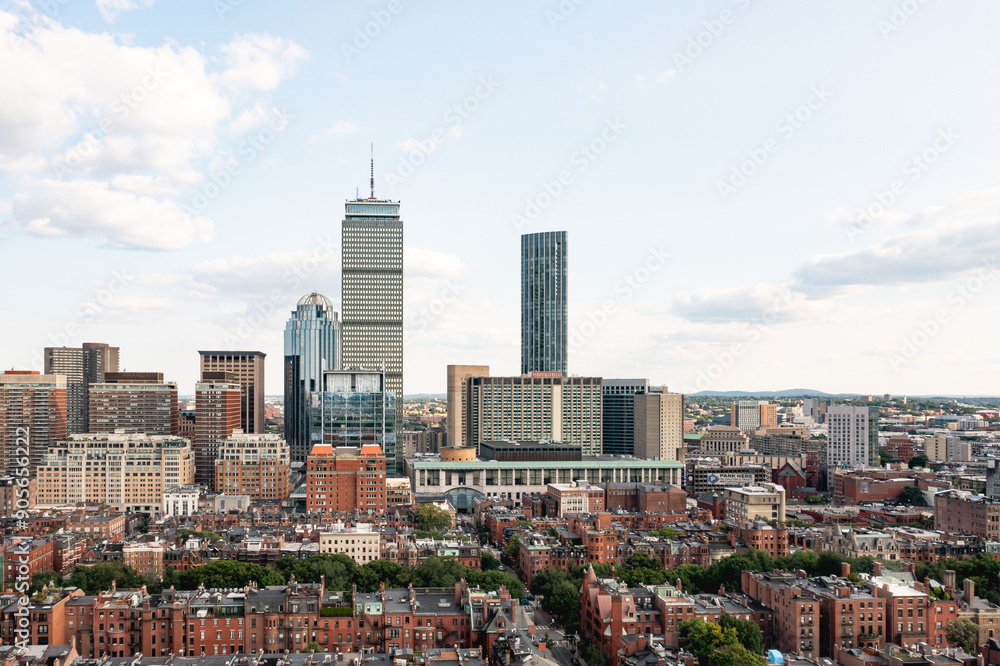 Obraz premium Skyline of Back Back in Boston