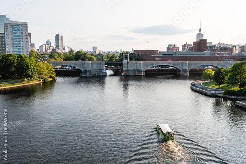 Boston Duck Tour in the Charles River