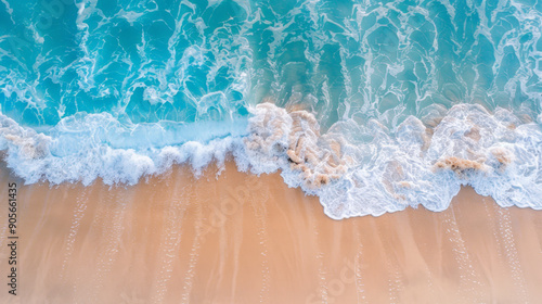 aerial view of shores beach and the sea