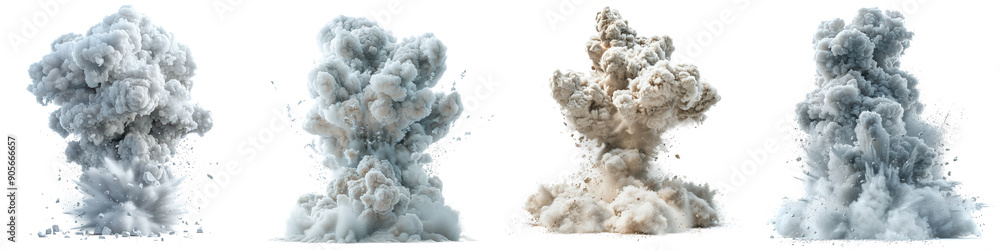 Collection of thick smoke clouds in various colors, perfect for background effects or creative design elements. transparent background Collection of thick smoke clouds in various colors, perfect for background effects or creative design elements. transparent background