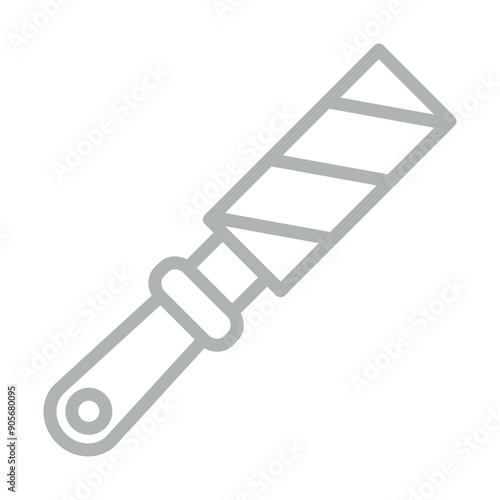 Rasp Vector Line Grey Icon Design