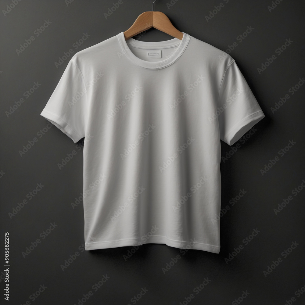 White T-shirt mockup PSD template dark background White T-shirt mockup PSD template dark background