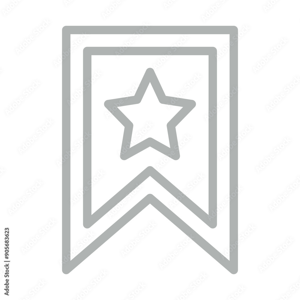 Bookmark Vector Line Grey Icon Design Bookmark Vector Line Grey Icon Design