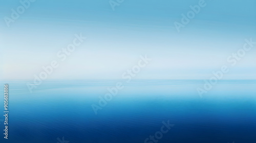 Tranquil Ocean Sky: An Ombre Gradient Transitioning from Deep Ocean Blue to Delicate Sky Blue