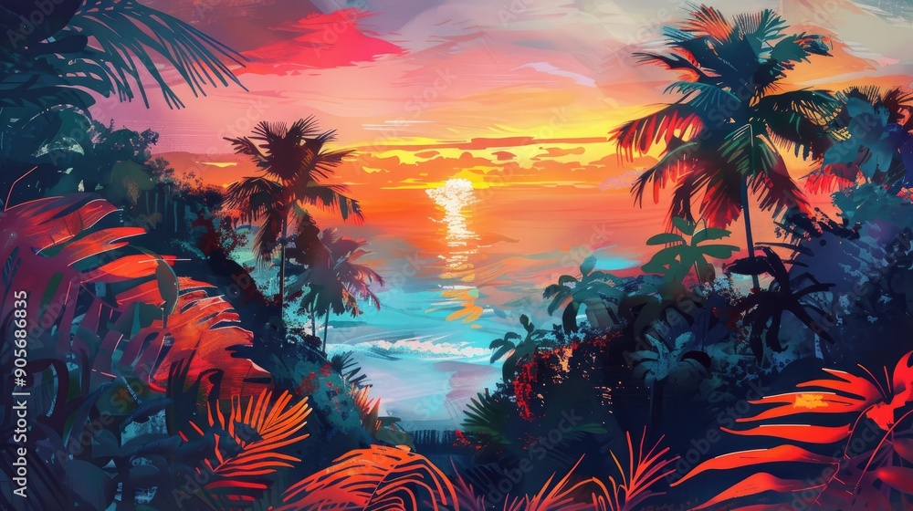 Sunset in the Tropics Sunset in the Tropics