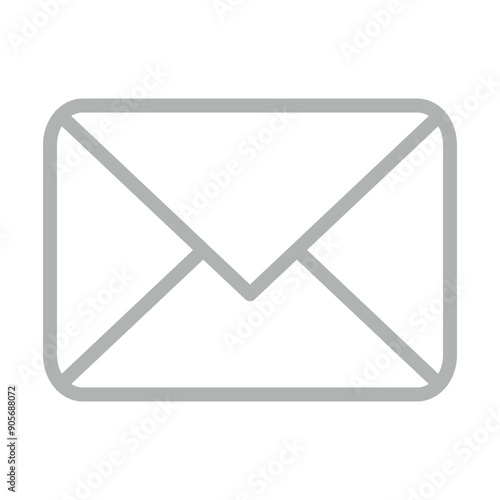 envelope Vector Line Grey Icon Design