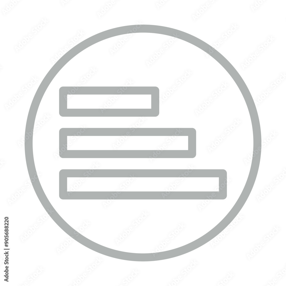 list Vector Line Grey Icon Design list Vector Line Grey Icon Design