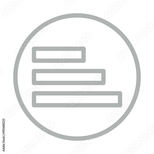 list Vector Line Grey Icon Design