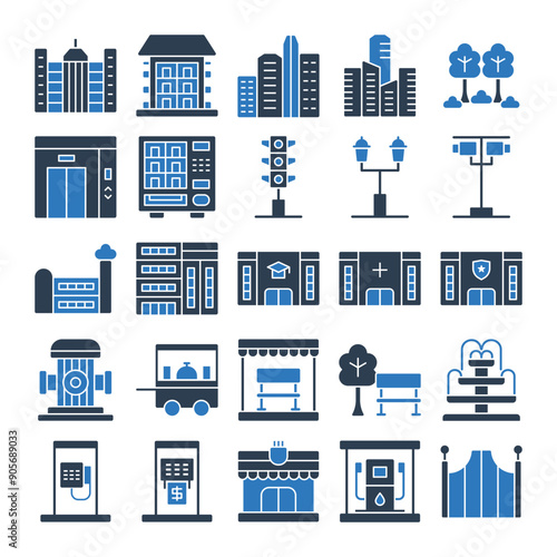 City Icon - Urban Icon - Town Icon