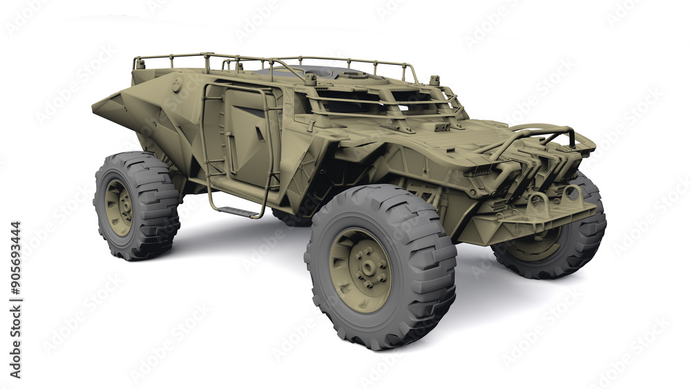 3d illustration of Concept vehicle 3d illustration of Concept vehicle
