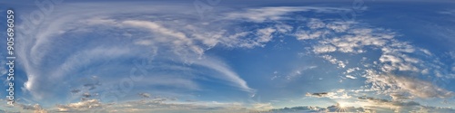Photography sky before sunset with beautiful awesome clouds