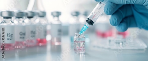 COVID-19 Vaccine Being Prepared in a Medical Setting With Soft Lighting