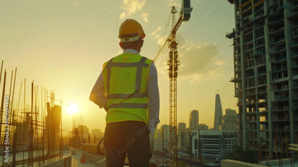 Constructtoin industry background illustration generated by ai Constructtoin industry background illustration generated by ai