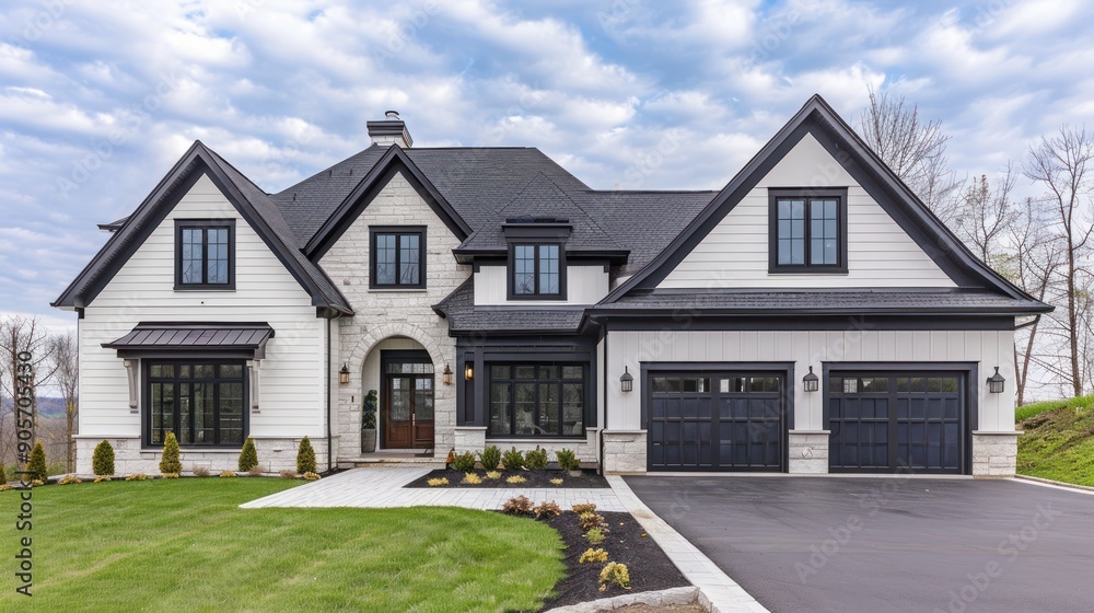 Modern Farmhouse with Black Accents Modern Farmhouse with Black Accents