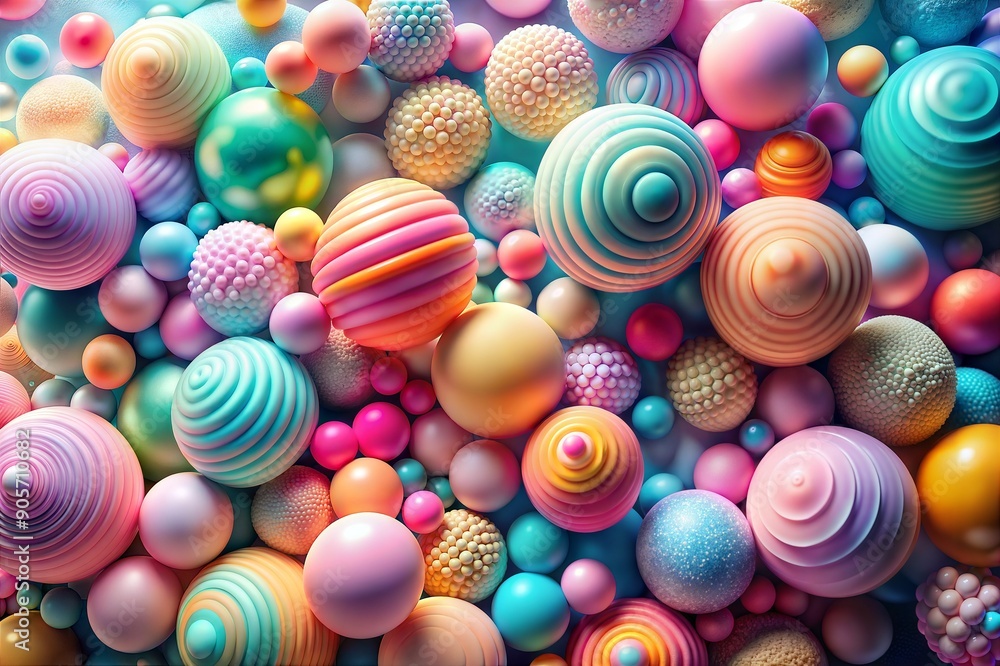A vibrant cluster of pastel-colored spheres in various sizes, creating a soft and playful abstract image. Perfect for modern design projects, digital art, and creative inspiration. A vibrant cluster of pastel-colored spheres in various sizes, creating a soft and playful abstract image. Perfect for modern design projects, digital art, and creative inspiration.