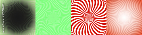 Abstract geometric ray burst background set
