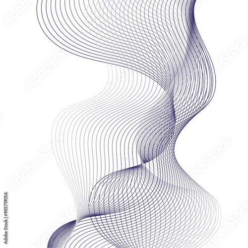 ПечатьAn intriguing abstract composition captures the essence of movement with its graphical waves. Fluid lines flow and interweave, creating a dance of form and color.