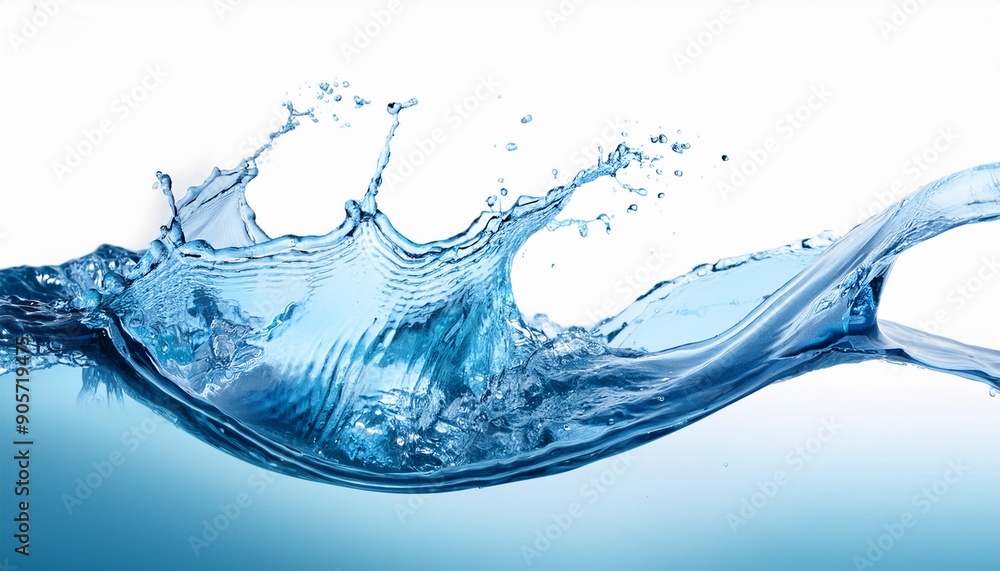 water splash isolated on white water splash isolated on white
