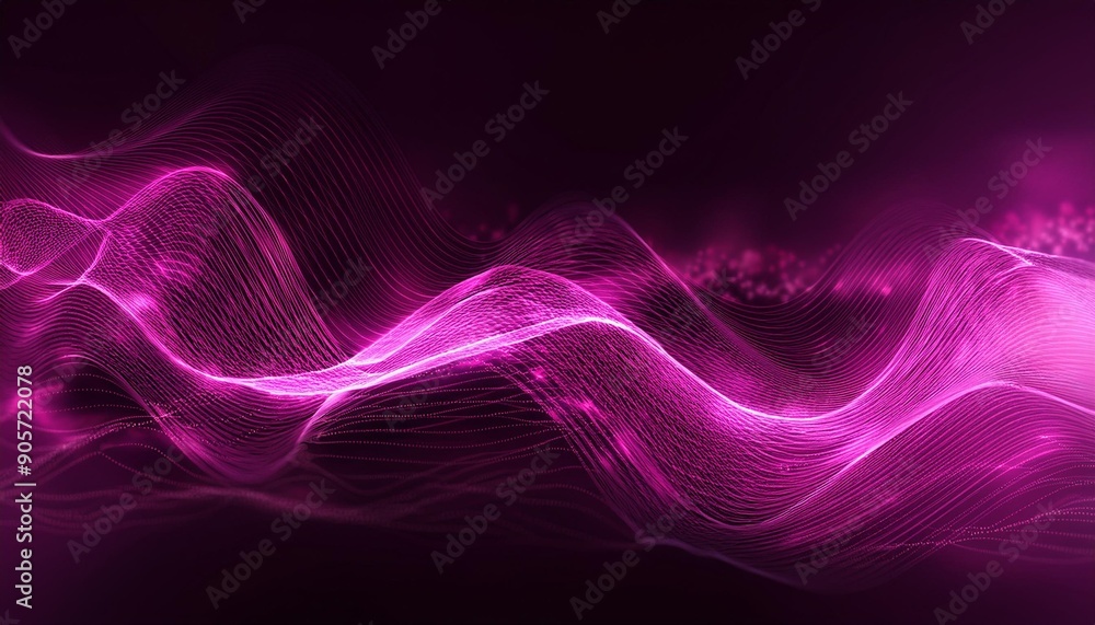 digital wave with particles and dots abstract dynamic pink wave background cyberpank banner digital wave with particles and dots abstract dynamic pink wave background cyberpank banner