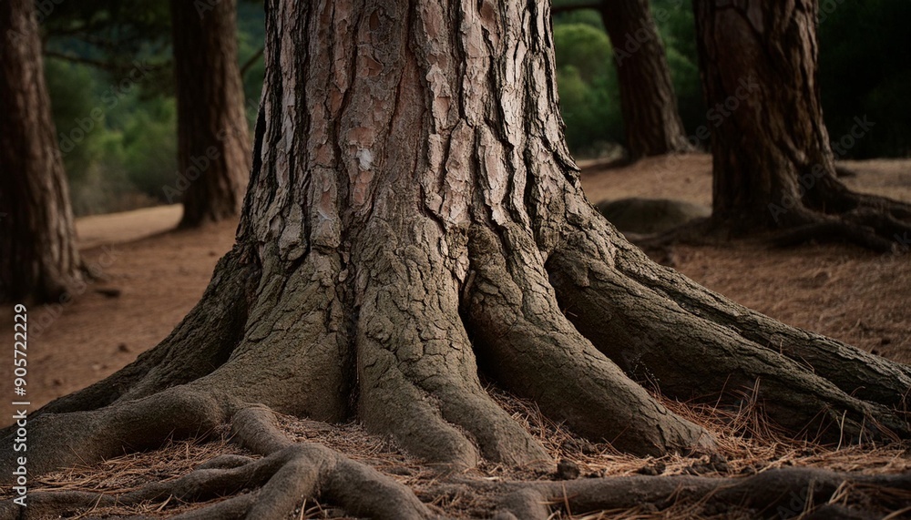 Obraz premium realistic tree bark with intricate details