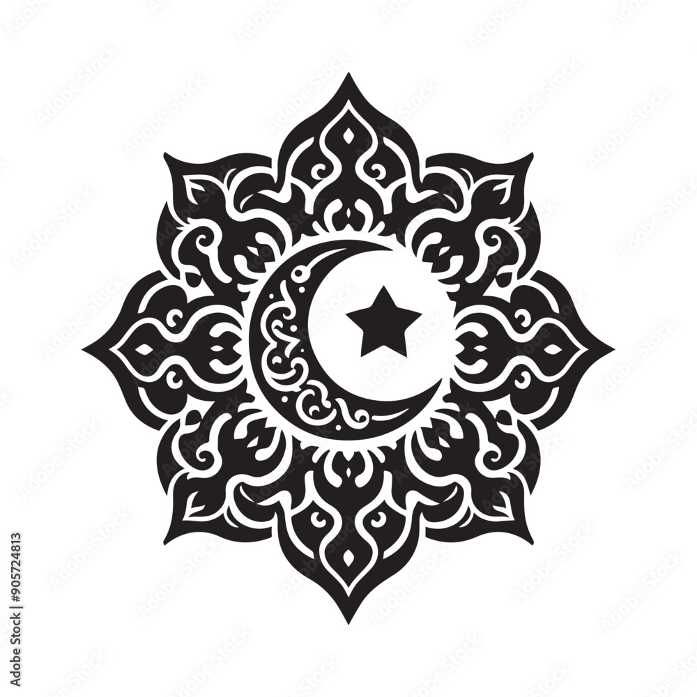 Islamic silhouette vector illustration Islamic silhouette vector illustration