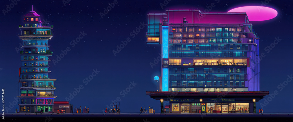 80s | Retro | Futuristic | Cityscape | Seasonal | Night Time Sky | Pixel Art | 2D 80s | Retro | Futuristic | Cityscape | Seasonal | Night Time Sky | Pixel Art | 2D