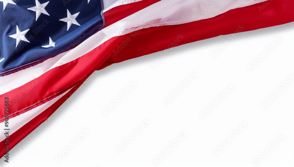 us american flag isolated on white transparent copy space national holiday template png