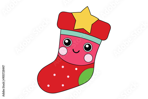 christmas sock with gifts