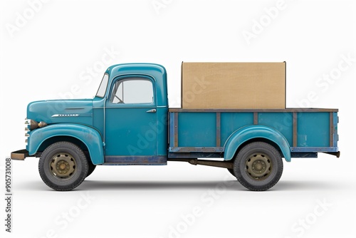 truck isolated on white