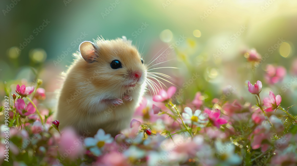 A class pet like a hamster or fish in a cozy corner of the room. A class pet like a hamster or fish in a cozy corner of the room.