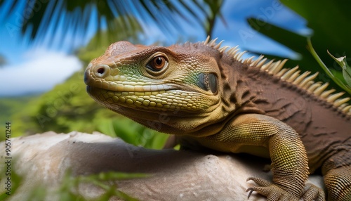 photo of a tuatara an ancient reptile native to new zealand photo