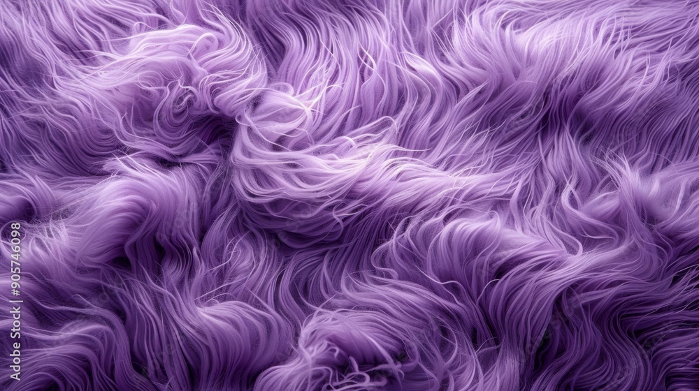 Obraz premium soft lilac fur texture background. Top view. Copy space