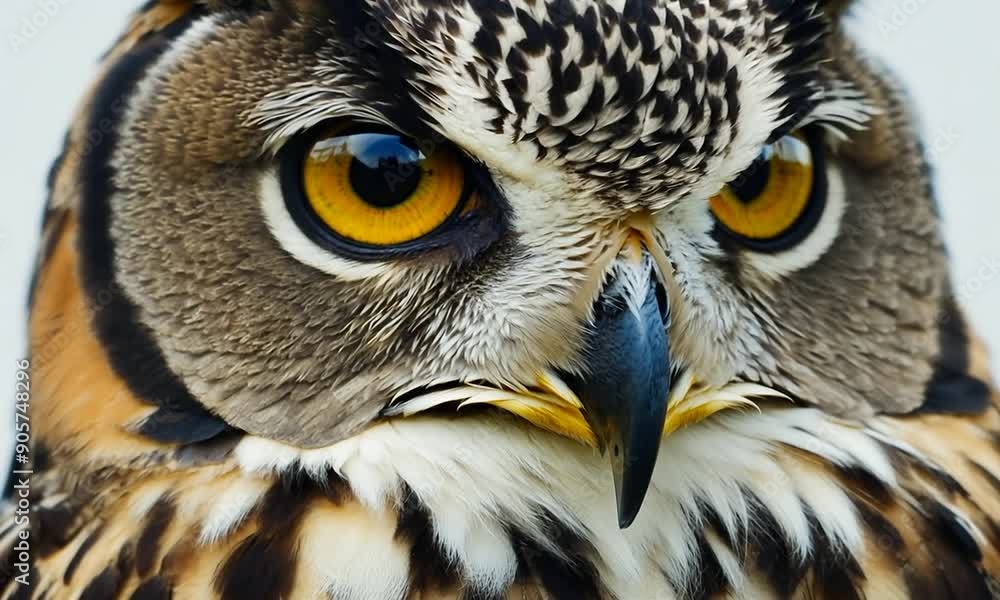 Close-up Portrait of an Owl Close-up Portrait of an Owl