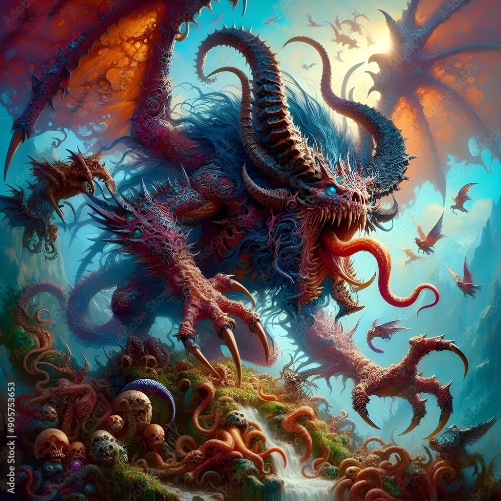 Obraz premium Chaos Beast in the Abyss. 