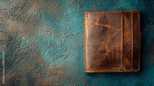 A high-quality stock image of a sleek leather wallet positioned on the right side, with ample space on the left for text. Ideal for financial, fashion, and lifestyle content.