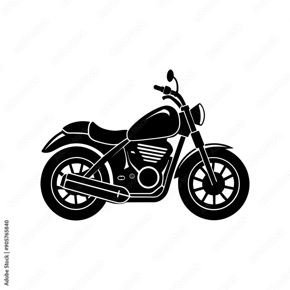 Fototapeta premium motorcycle isolated on white background