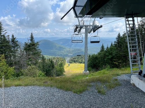 cable car in the mountains