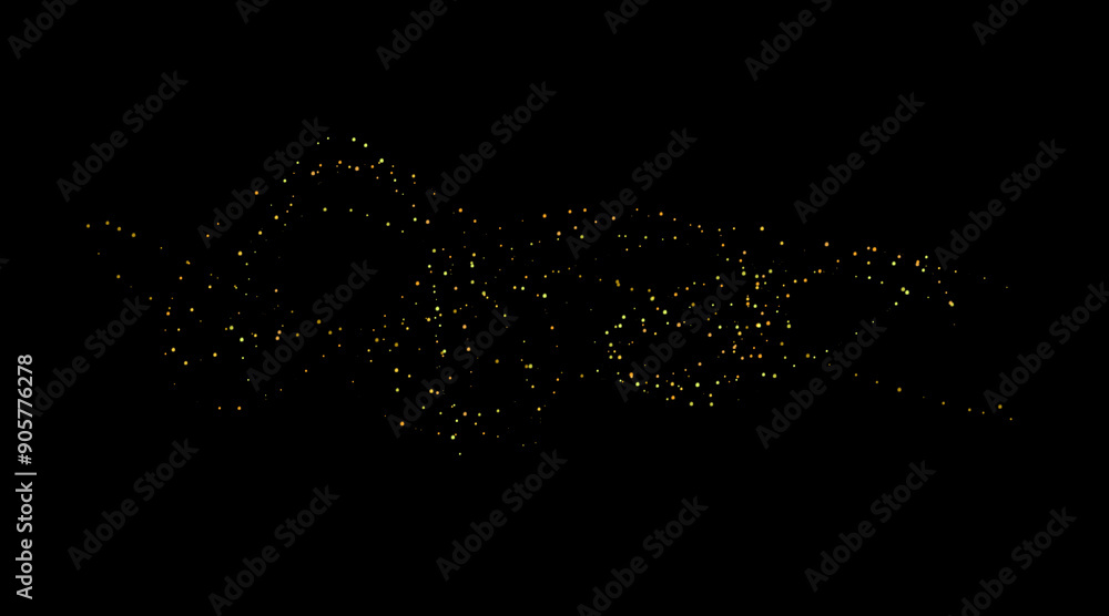 Lots of transparent bright festive golden lights. Golden sand, chaotically scattered. Lots of transparent bright festive golden lights. Golden sand, chaotically scattered.