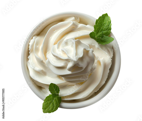 Skyr isolated on transparent background photo