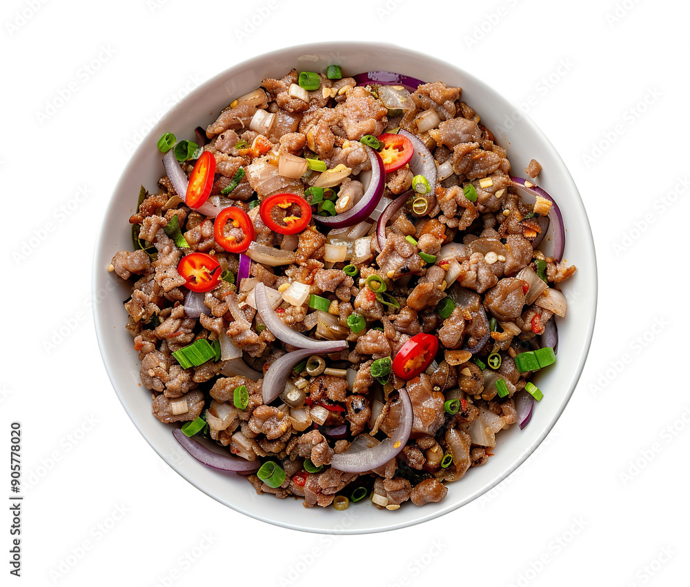 Sisig isolated on transparent background Sisig isolated on transparent background