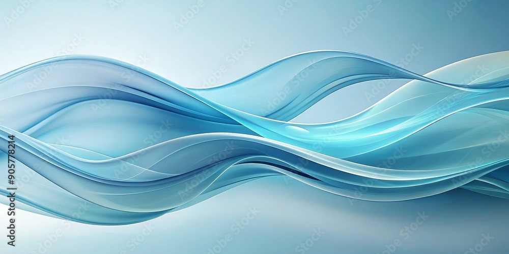 Abstract Blue Wave Background, Digital Art, Abstract, Blue, Waves Abstract Blue Wave Background, Digital Art, Abstract, Blue, Waves
