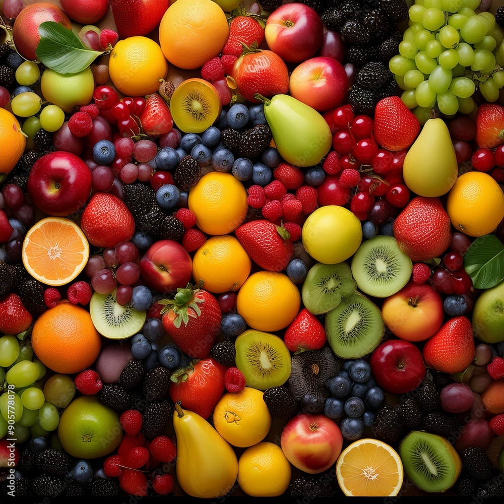 A vibrant canvas of different berries: strawberries, blueberries, blackberries, raspberries, cranberries, gooseberries, red currants, elderberries, goji berries, and cloudberries, showcasing a color. A vibrant canvas of different berries: strawberries, blueberries, blackberries, raspberries, cranberries, gooseberries, red currants, elderberries, goji berries, and cloudberries, showcasing a color.