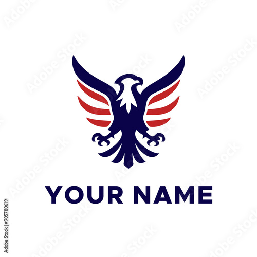 Wallpaper Mural logo combination of eagle head with United States flag
 Torontodigital.ca