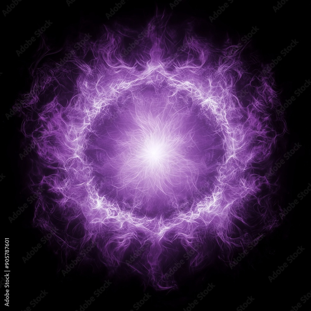 Naklejka premium Purple Energy Sphere