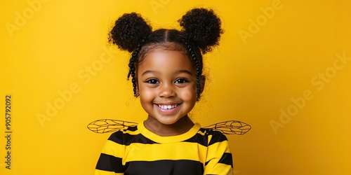 Cute Girl Dressed as a Bumb...