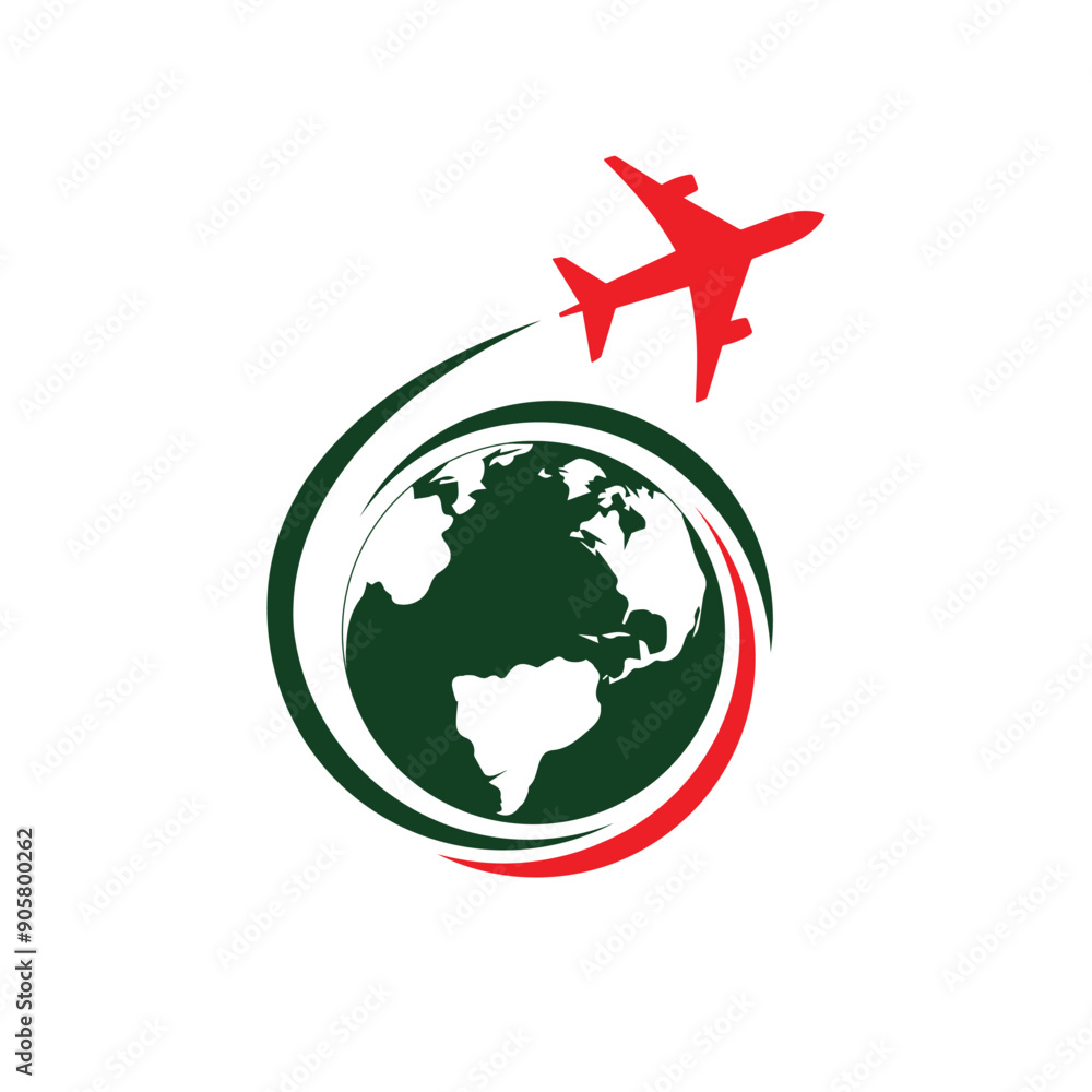 Fototapeta premium Global Travels Logo Design Original Vector