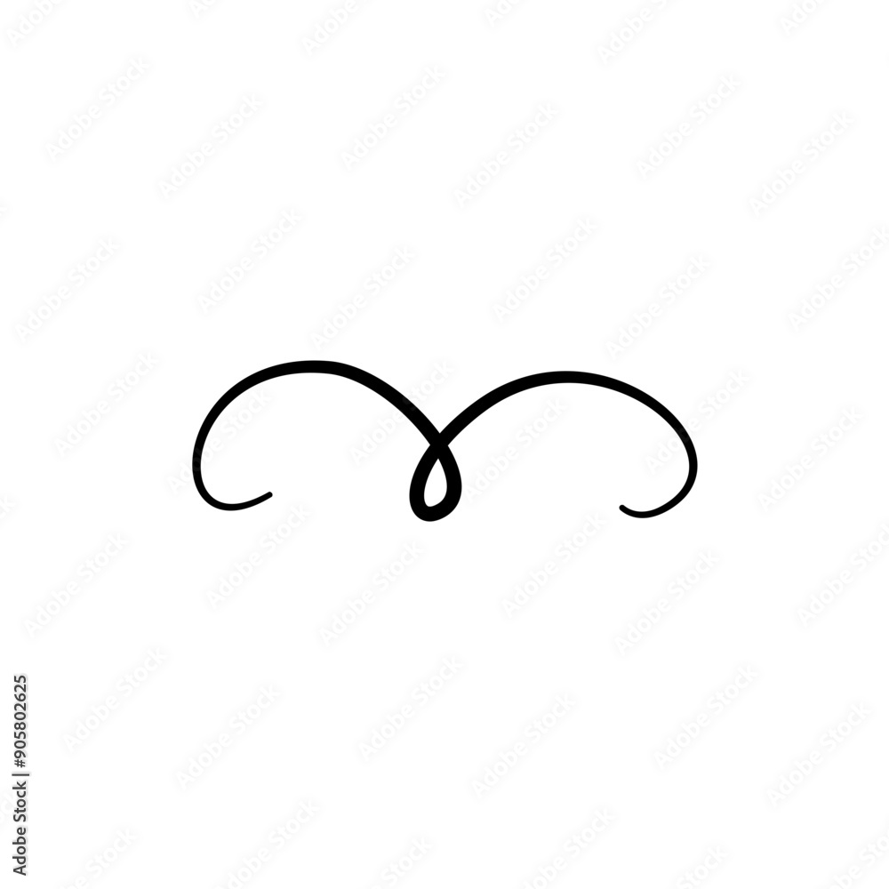 Hand drawn flourishes, swirls, decorative elements vector Hand drawn flourishes, swirls, decorative elements vector