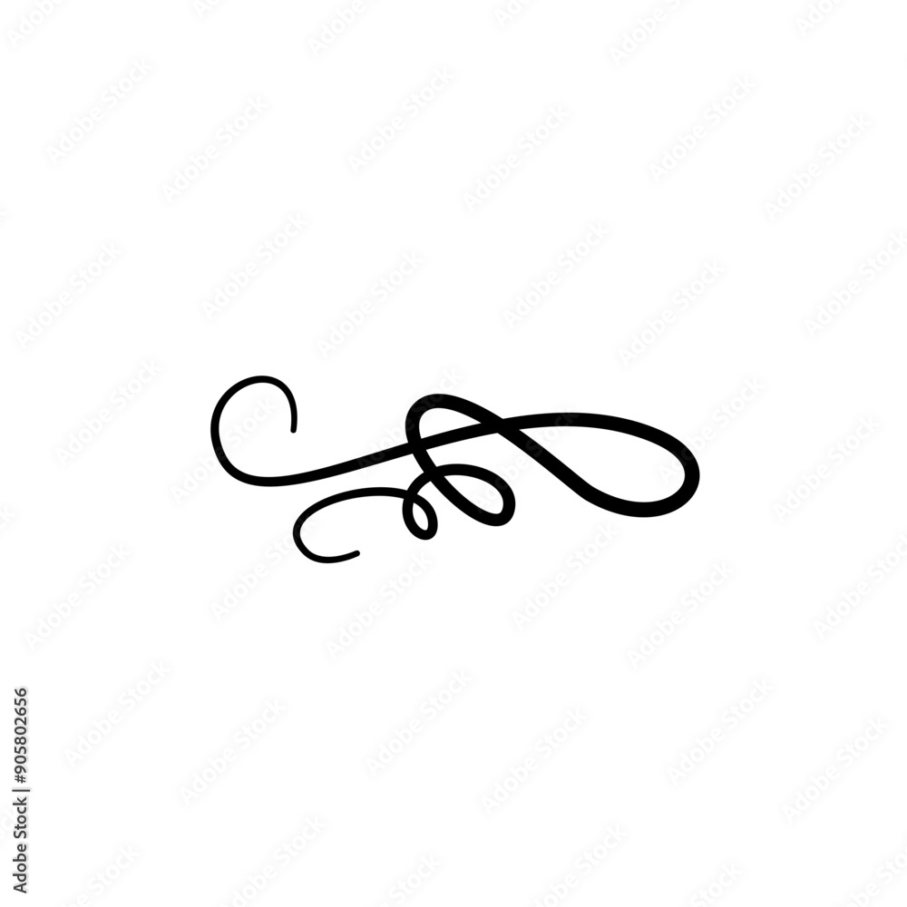Hand drawn flourishes, swirls, decorative elements vector Hand drawn flourishes, swirls, decorative elements vector