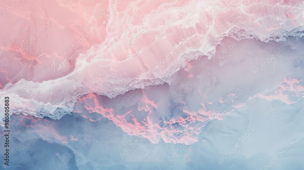 Abstract Pink and Blue Swirling Cloudscape Abstract Pink and Blue Swirling Cloudscape